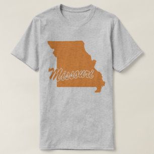 Camiseta em forma de estado do Missouri