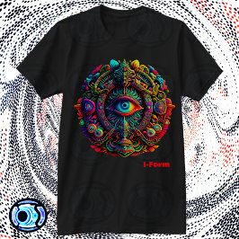 Camiseta Em forma I Psicodélico