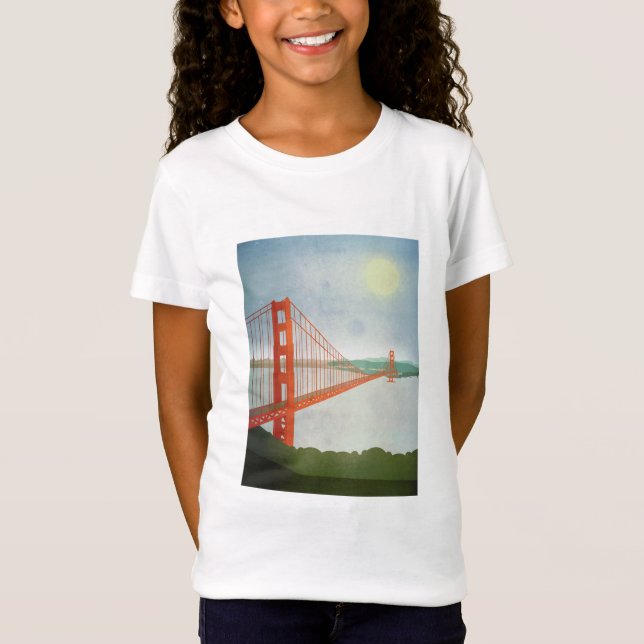 Camiseta Em golden gate bridge (Frente)
