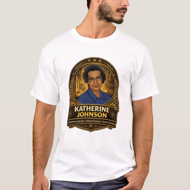 Camiseta em Homenagem a Katherine Johnson (Frente)
