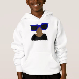 Camiseta Em incógnito bigode & Hoodie dos miúdos dos vidr