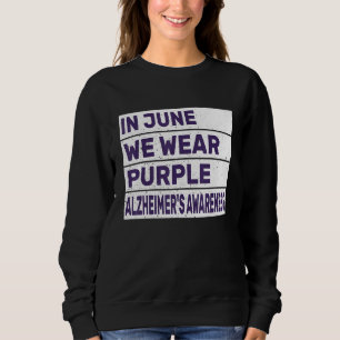 Camiseta Em Junho Usamos Roupas Roxas Conscientização do Al