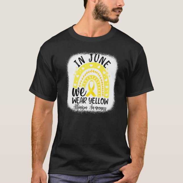 Camiseta Em junho Vestimos a consciência de albinismo de fi (Frente)