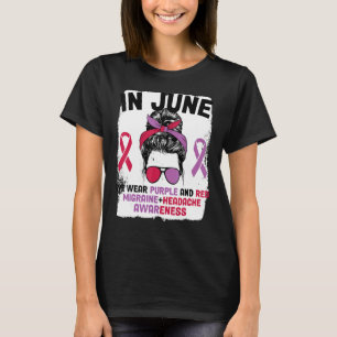 Camiseta Em Junho Vestimos Enxaqueca E Dor De Cabeça Mensal