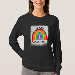 Camiseta Em junho, Vestimos o Gay do Orgulho Lgbt do Arco-Í