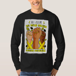 Camiseta Em Junho Vestimos Ouro Para O Monte De Consciência