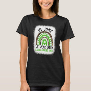 Camiseta Em Junho Vestimos Verdes Para A Consciência Da Esc