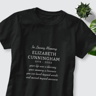 Camiseta Em Loving Memory Memorial Modern Preppy Cote