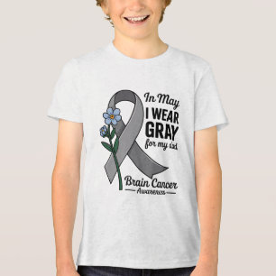 Camiseta Em maio eu Visto a consciência do tumor no cérebro
