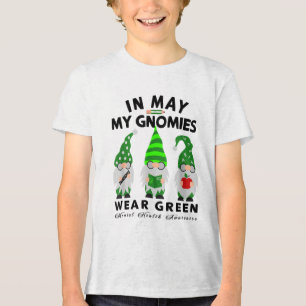 Camiseta Em Maio Meus Sinônimos Vestem Verde Para Saúde Men