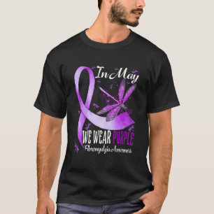 Camiseta Em maio Vestimos a Consciência da Fibromialgia Ro