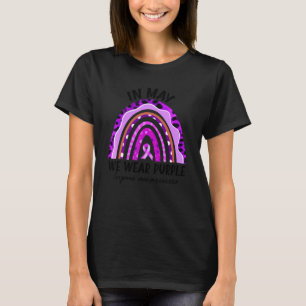Camiseta Em maio, Vestimos a Consciência do Lupus Roxo Mês