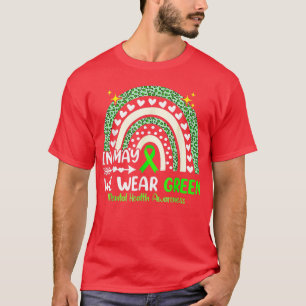 Camiseta Em maio, Vestimos a Consciência Mental Verde839