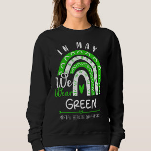 Camiseta Em maio, Vestimos a Consciência Mental Verde 4