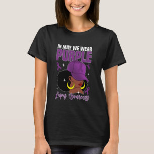 Camiseta Em maio, Vestimos a consciência púrpura do lúpus s