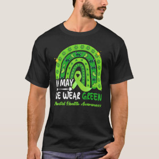 Camiseta Em maio, Vestimos a consciência verde da saúde men