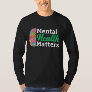 Camiseta Em maio, Vestimos Assuntos de Saúde Mental Verde Q