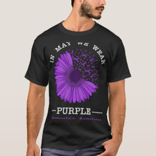 Camiseta Em maio, Vestimos Flora de Sensibilização por Fibr