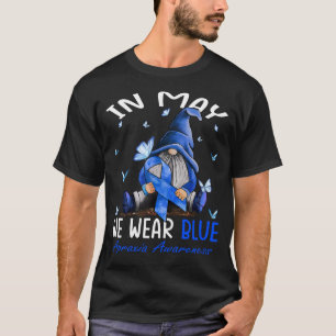 Camiseta Em maio, Vestimos Gnomos de Consciência da Apraxia