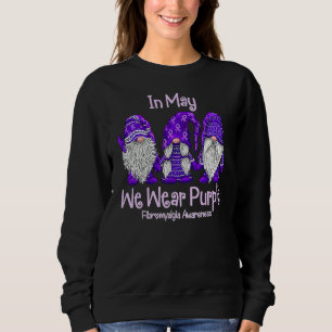 Camiseta Em maio Vestimos Gnomos Roxos Fibromialgia Awarene