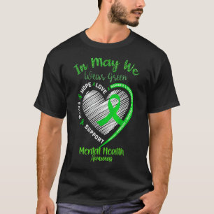 Camiseta Em maio, Vestimos o Coração da Consciência Mental