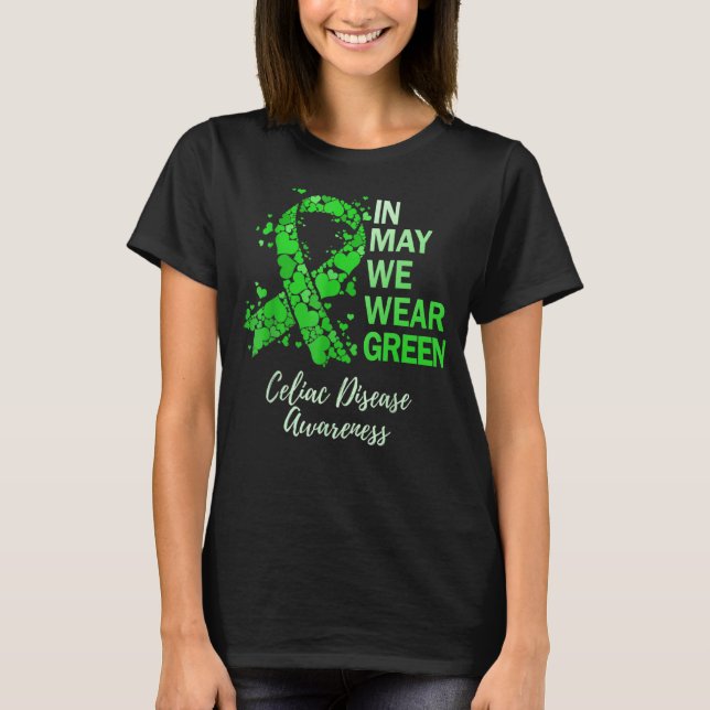 Camiseta Em maio, Vestimos o Grau de Consciência da Doença  (Frente)