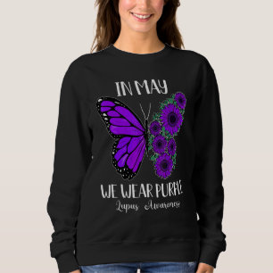 Camiseta Em Maio, Vestimos Roxo Para A Sensibilização Do Lu