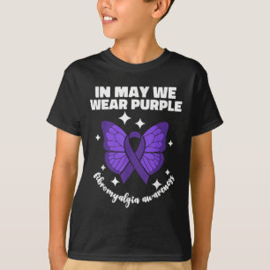 Camiseta Em Maio, Vestimos Roxo Para Sensibilização Para A