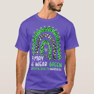 Camiseta Em maio vestimos verde para a conscientização da s