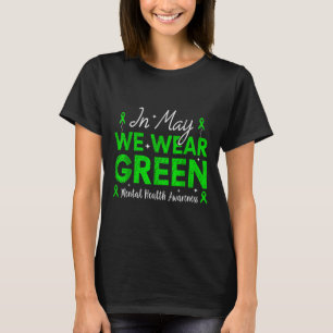 Camiseta Em Maio, Vestimos Verde Para Sensibilização Para A