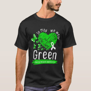 Camiseta Em Maio, Vestimos Verde Para Sensibilização Para A