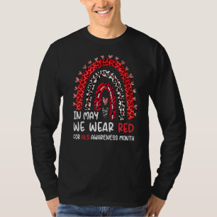 Camiseta Em Maio, Vestimos Vermelho Por Consciência Als