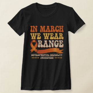 Camiseta Em Março Usamos Laranja – Conscientização sobre De