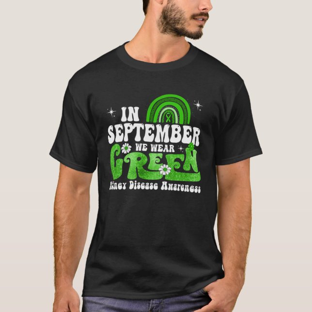 Camiseta Em Março Usamos Verde Arco-íris Conscientização so (Frente)