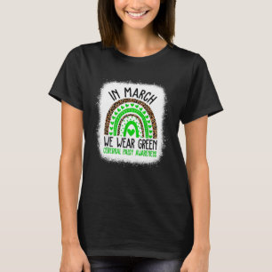 Camiseta Em Março Usamos Verde Conscientização da Paralisia