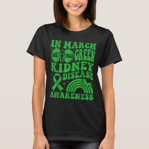 Camiseta Em março use verde conscientização sobre doença re