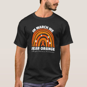 Camiseta Em Março, Vestimos A Esclerose Múltipla Laranja Pa