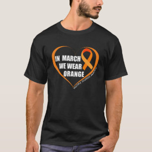 Camiseta Em março, Vestimos o Laranja Múltipla Esclerose Aw
