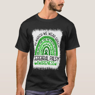 Camiseta Em março Vestimos o Verdes do Arco-Íris Cerebral P