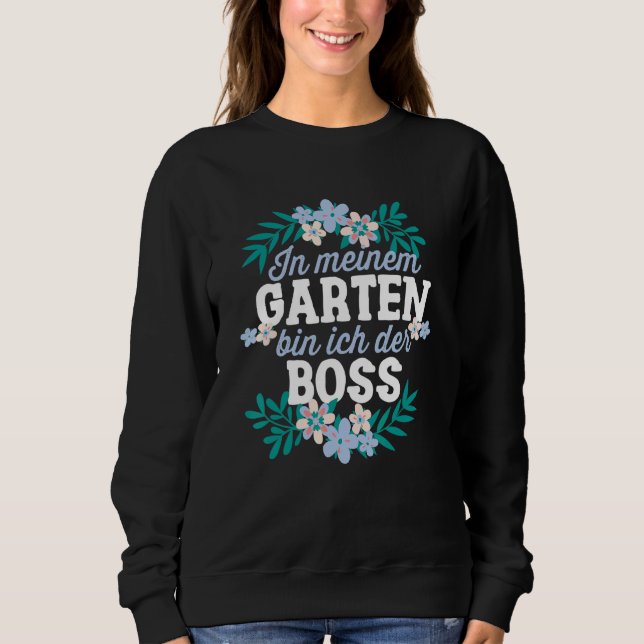 Camiseta Em Meiner Garten Caixa Ich Der Boss Gärtner Hobbyg (Frente)