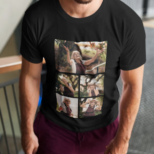 Camiseta Em Memória Carinhosa   5 Colagem de Fotos   Memori