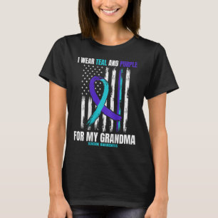 Camiseta Em Memória Da Minha Avó Bandeira De Sensibilização