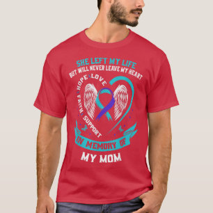 Camiseta Em memória da minha mãe Perda de Mãe Suicida Aware