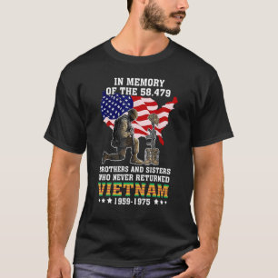 Camiseta Em Memória Da Posição Veterana 58479 Vietnã Para U