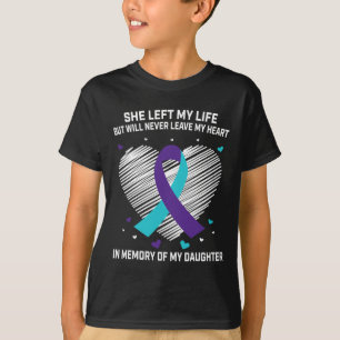 Camiseta Em Memória De Adoráveis Filhas Suicidas Sensibiliz