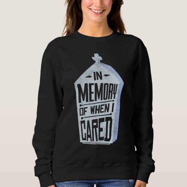 Camiseta Em Memória De Quando Eu Me Importava Piada (Frente)