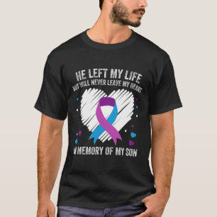 Camiseta Em Memória Do Meu Filho Adorável Prevenção Suicida