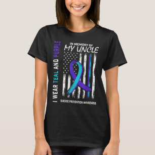 Camiseta Em Memória Do Meu Tio Prevenção De Consciência Sui
