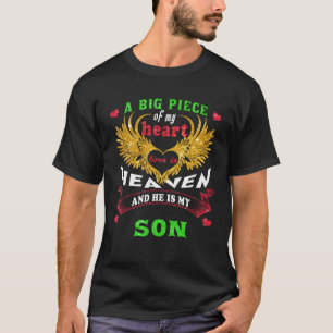 Camiseta Em Memórias Do Meu Filho Meu Anjo Guardião No Céu