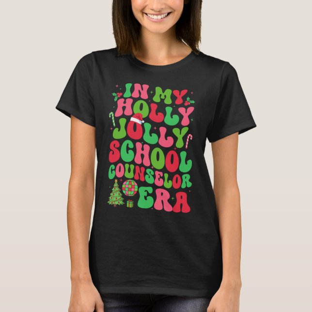 Camiseta Em Meu Cristo Holly Xmas Jolly School Consultor Er (Frente)